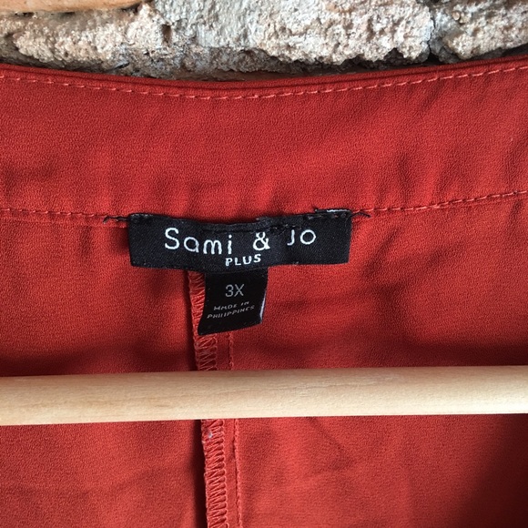 Sami & Jo autumn rust blouse - Picture 2 of 5